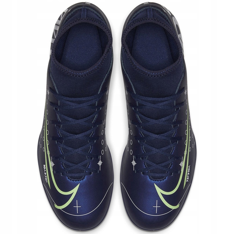 Nike Mercurial Superfly 7 Club Mds FG / MG Junior BQ5418 401 jalkapallokengät tummansininen sininen 1