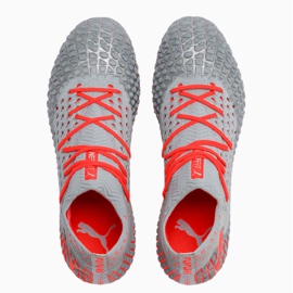 Puma Future 4.1 Netfit MxSG jalkapallokengät harmaa-oranssi 105676 01 punainen 1 Puma Future 4.1 Netfit MxSG jalkapallokengät harmaa-oranssi 105676 01 punainen 1