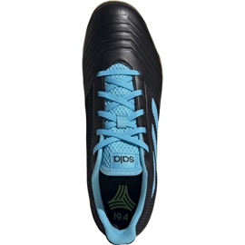 Jalkapallokengät adidas Predator 19.4 In Sala musta ja sininen F35631 musta sininen 1
