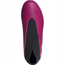 Adidas Nemeziz 19.3 Ll Fg Jr vaaleanpunainen jalkapallokengät EF8848 musta 1