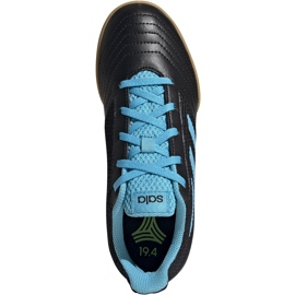 Adidas Predator 19.4 In Sala Junior -jalkapallokengät musta ja sininen G25830 1