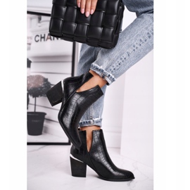 FB1 Naisten Saappaat Kantapäässä Musta Rubeni 2