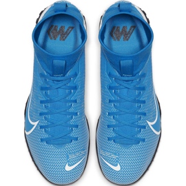 Nike Mercurial Superfly 7 Academy Tf Junior AT8143 414 jalkapallokengät monivärinen sininen 1
