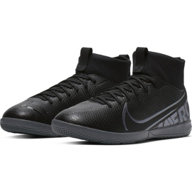 Nike Mercurial Superfly 7 Academy Ic Junior AT8135 001 jalkapallokengät musta musta 1