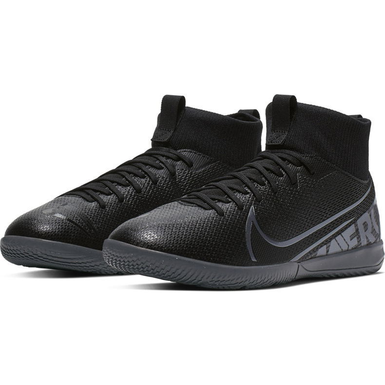 Nike Mercurial Superfly 7 Academy Ic Junior AT8135 001 jalkapallokengät musta musta 1