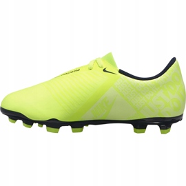 Nike Phantom Venom Club Fg Junior AO0396 717 jalkapallokengät keltainen keltainen 1