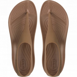 Crocs naisten sandaalit Serena Flip W ruskea 205468 860 2