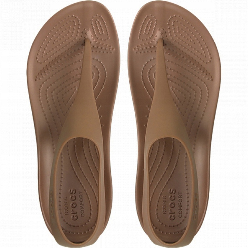 Crocs naisten sandaalit Serena Flip W ruskea 205468 860 2