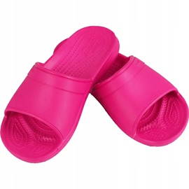 Crocs Classic Slide Kids pinkki 204981 6XO vaaleanpunainen 1