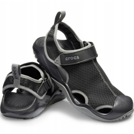 Crocs Miesten Sandaalit Swiftwater Mesh Deck Sandal M Musta 205289 001 1