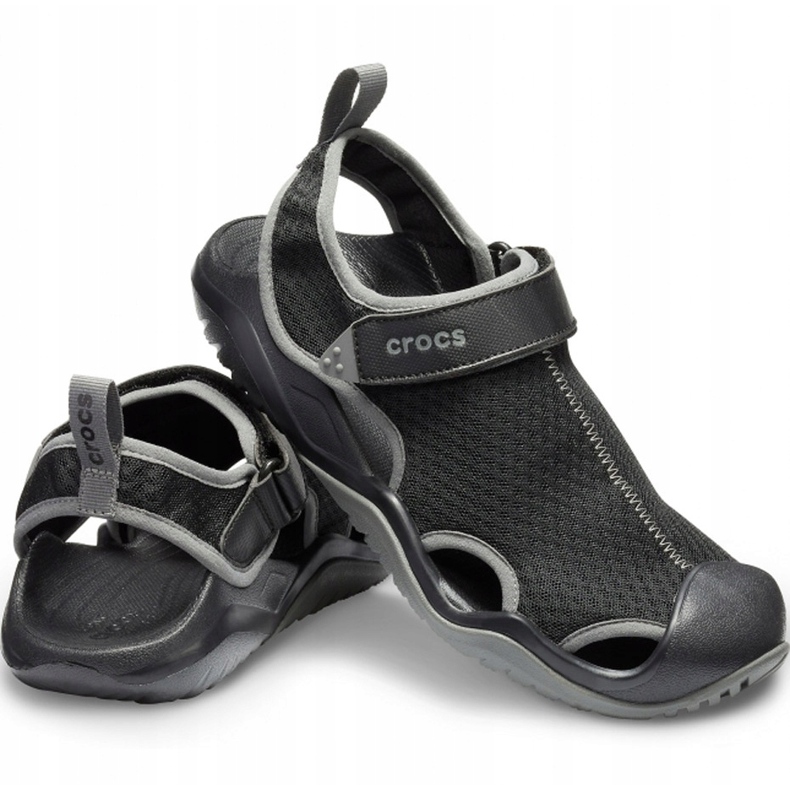 Crocs Miesten Sandaalit Swiftwater Mesh Deck Sandal M Musta 205289 001 1