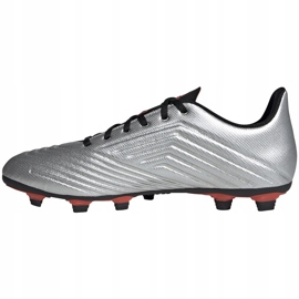 Jalkapallokengät adidas Predator 19.4 FxG silver F35597 hopea 1