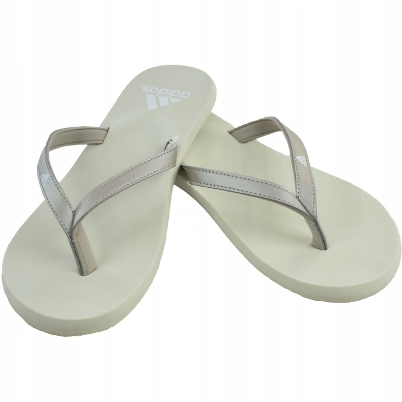 Adidas naisten Eezay Flip Flop -valkoinen F35034 -tohvelit harmaa 1
