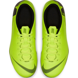 Nike Mercurial Vapor 12 Club Mg Jr AH7350 701 jalkapallokengät monivärinen vihreä 1