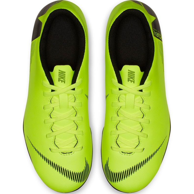 Nike Mercurial Vapor 12 Club Mg Jr AH7350 701 jalkapallokengät monivärinen vihreä 1
