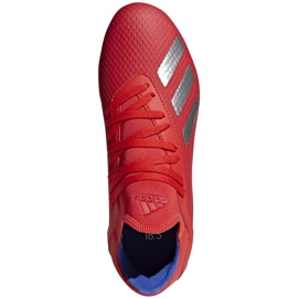 Adidas X 18.3 Fg Jr Punainen Jalkapallokengät BB9371 monivärinen 1