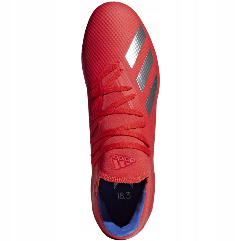Adidas X 18.3 Fg jalkapallokengät punainen BB9367 monivärinen 1