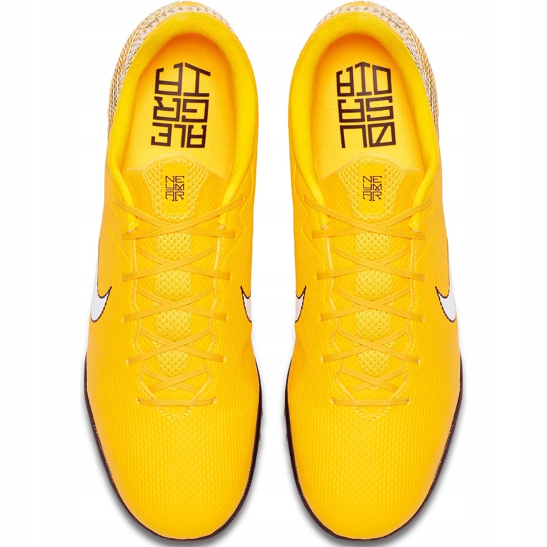 Nike Mercurial Vapor X 12 Academy Neymar Tf AO3121 710 jalkapallokengät keltainen 1