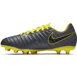 Nike Tiempo Legend 7 Club Mg Jr AO2300 070 jalkapallokengät musta harmaa 1