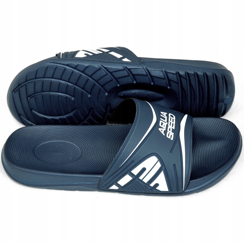 Aqua-Speed ​​Dakota miesten uima-altaan tohvelit, sarake 10 laivastonsininen 2