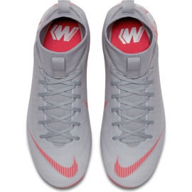 Nike Mercurial Superfly 6 Academy Mg Jr AH7337 060 jalkapallokengät harmaa hopea 1