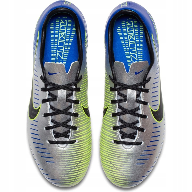 Nike Mercurial Victory 6 Neymar Fg Jr 921488407 jalkapallokengät harmaa hopea 1