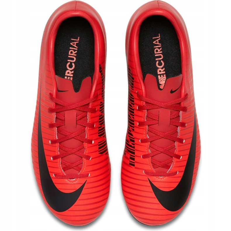 Nike Mercurial Victory Vi Fg Jr 831945 616 jalkapallokengät oranssi punainen 1