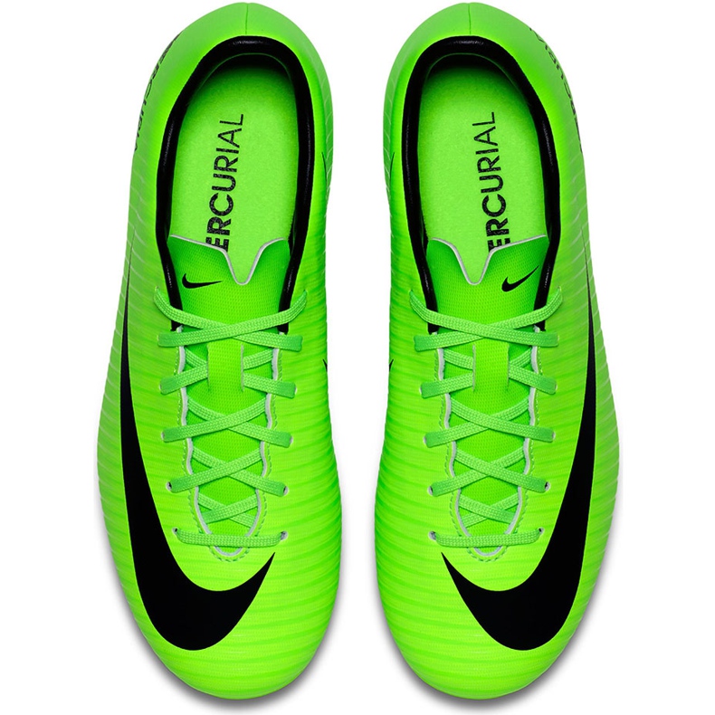 Nike Mercurial Victory Vi Fg Jr 831945 303 jalkapallokengät vihreä vihreä 1