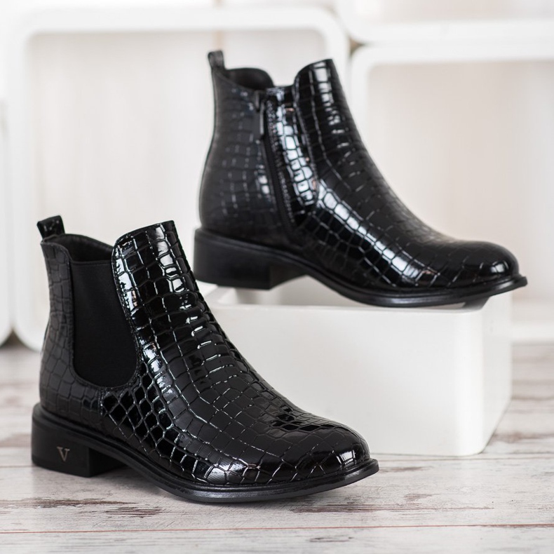 Filippo Lakatut Chelsea -saappaat musta 1