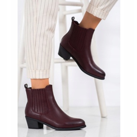 Ideal Shoes Klassiset Slip-On-saappaat punainen 1