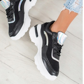 SHELOVET Muodikkaat mustat lenkkarit valkoinen 2