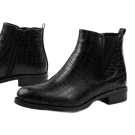 Chesserin mustat vetoketjulliset saappaat 1