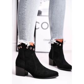 Naisten saappaat korkokenkiä Sergio Leone musta BT617 1