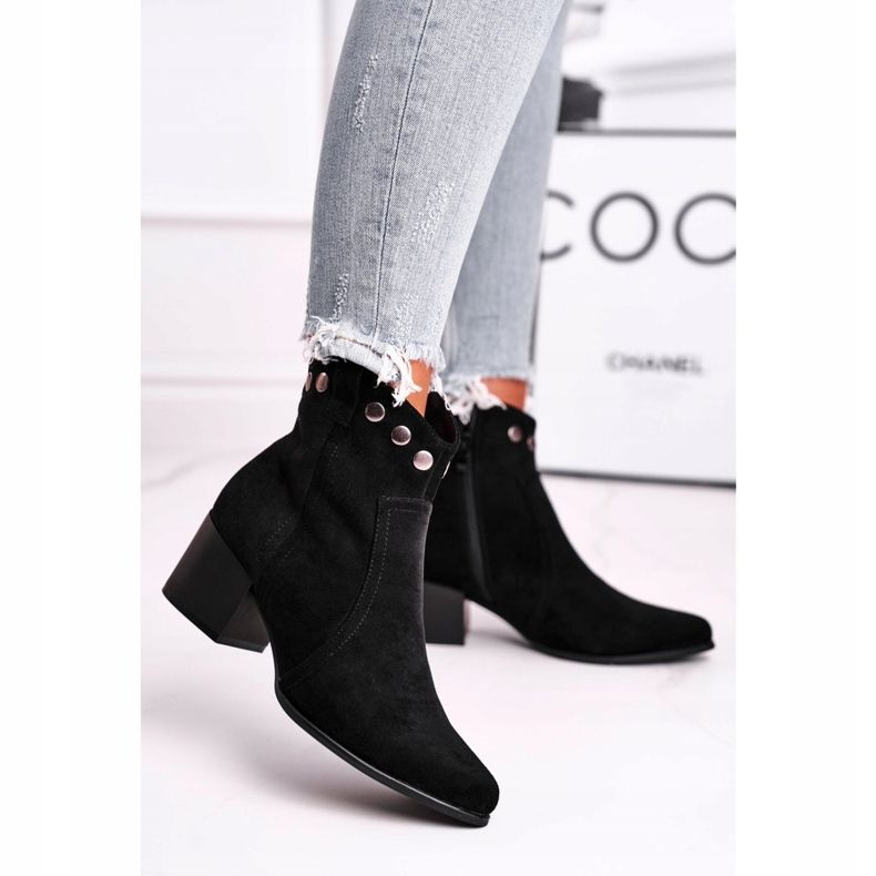 Naisten saappaat korkokenkiä Sergio Leone musta BT617 2