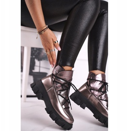 FRGIV Naisten Rochelle Silver Slip-On-saappaat beige hopea 1