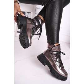 FRGIV Naisten Rochelle Silver Slip-On-saappaat beige hopea 2