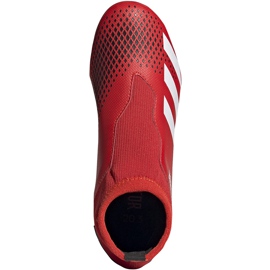 Adidas Predator 20.3 Ll Fg Jr EF1907 jalkapallokengät punamusta punainen 1