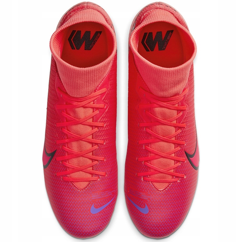 Nike Mercurial Superfly 7 Academy FG / MG AT7946 606 jalkapallokengät tummansininen punainen 1