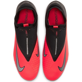Nike Phantom Vsn 2 Pro Df Fg CD4162 606 jalkapallokengät punainen, musta punainen 1