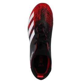 Adidas Predator 20.3 Fg Jr EF1930 jalkapallokengät punainen 3