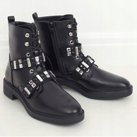 Musta Työntekijät kivillä BH307 Musta 1