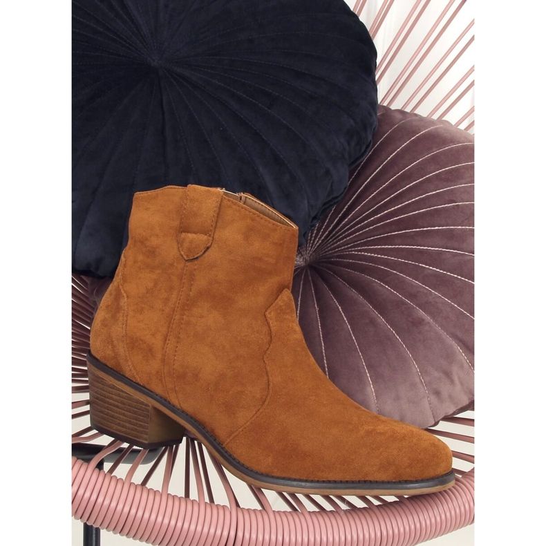 Saappaat matala kantapää kameli 99-63 Camel ruskea 1