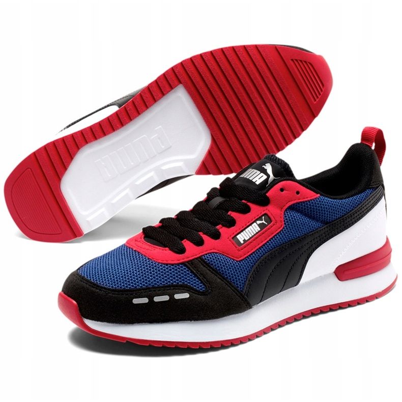 Miesten kengät Puma R78 tummansininen-punainen-valkoinen-musta 373117 09 monivärinen 1