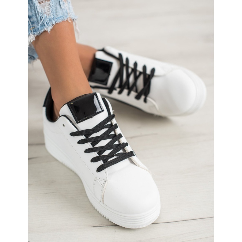 SHELOVET Muodikkaat urheilukengät valkoinen 1