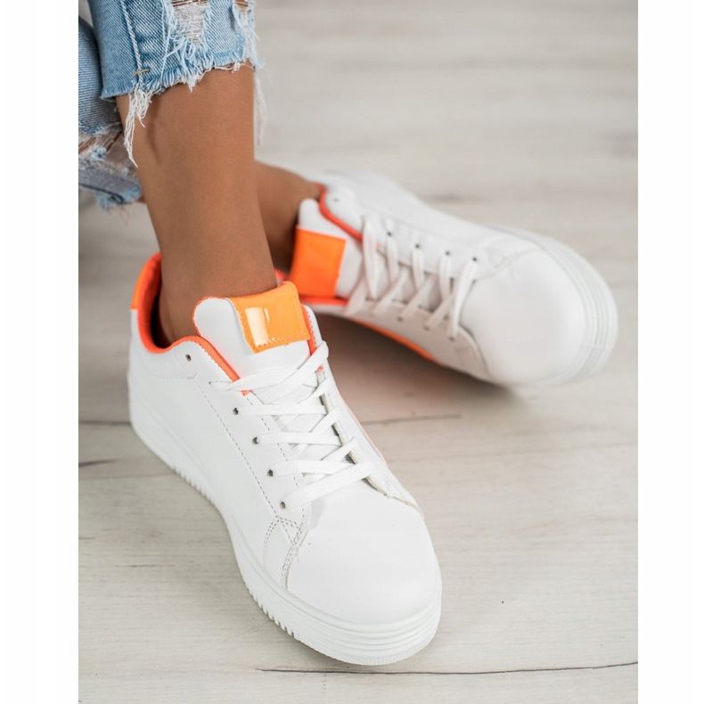 SHELOVET Muodikkaat urheilukengät valkoinen 1