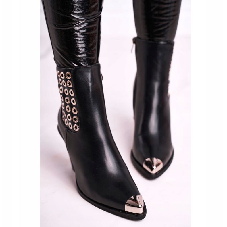 FS1 Naisten Korkeat saappaat Teräsvarvas Musta Vain Aika 2