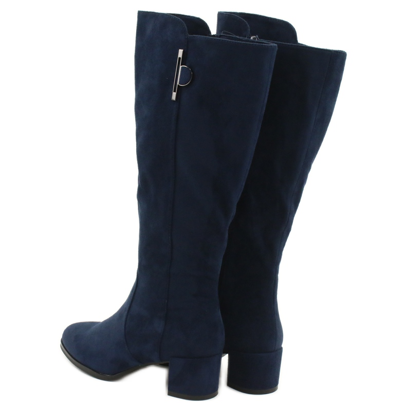 Suede tummansiniset saappaat Sergio leone KZ277 tummansininen 3