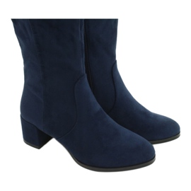 Suede tummansiniset saappaat Sergio leone KZ277 tummansininen 4