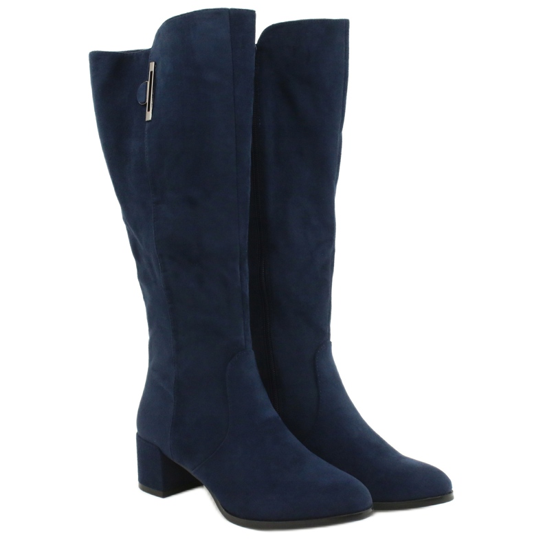 Suede tummansiniset saappaat Sergio leone KZ277 tummansininen 2