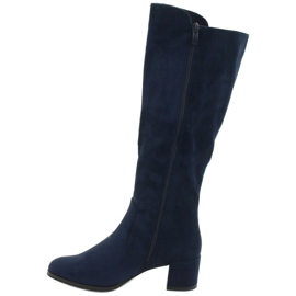Suede tummansiniset saappaat Sergio leone KZ277 tummansininen 1